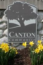 Canton MI sign on wall